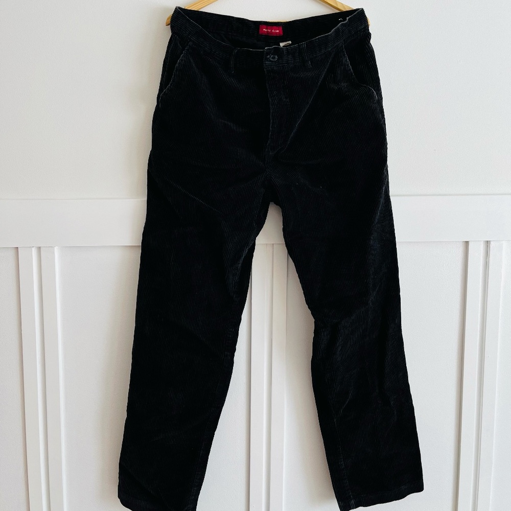 Vintage Black Cords Women's Corduroy Pants Hunt Club Size 36